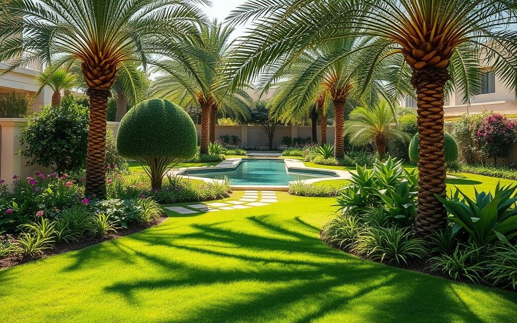 تنسيق حدائق المهبوله بالكويت