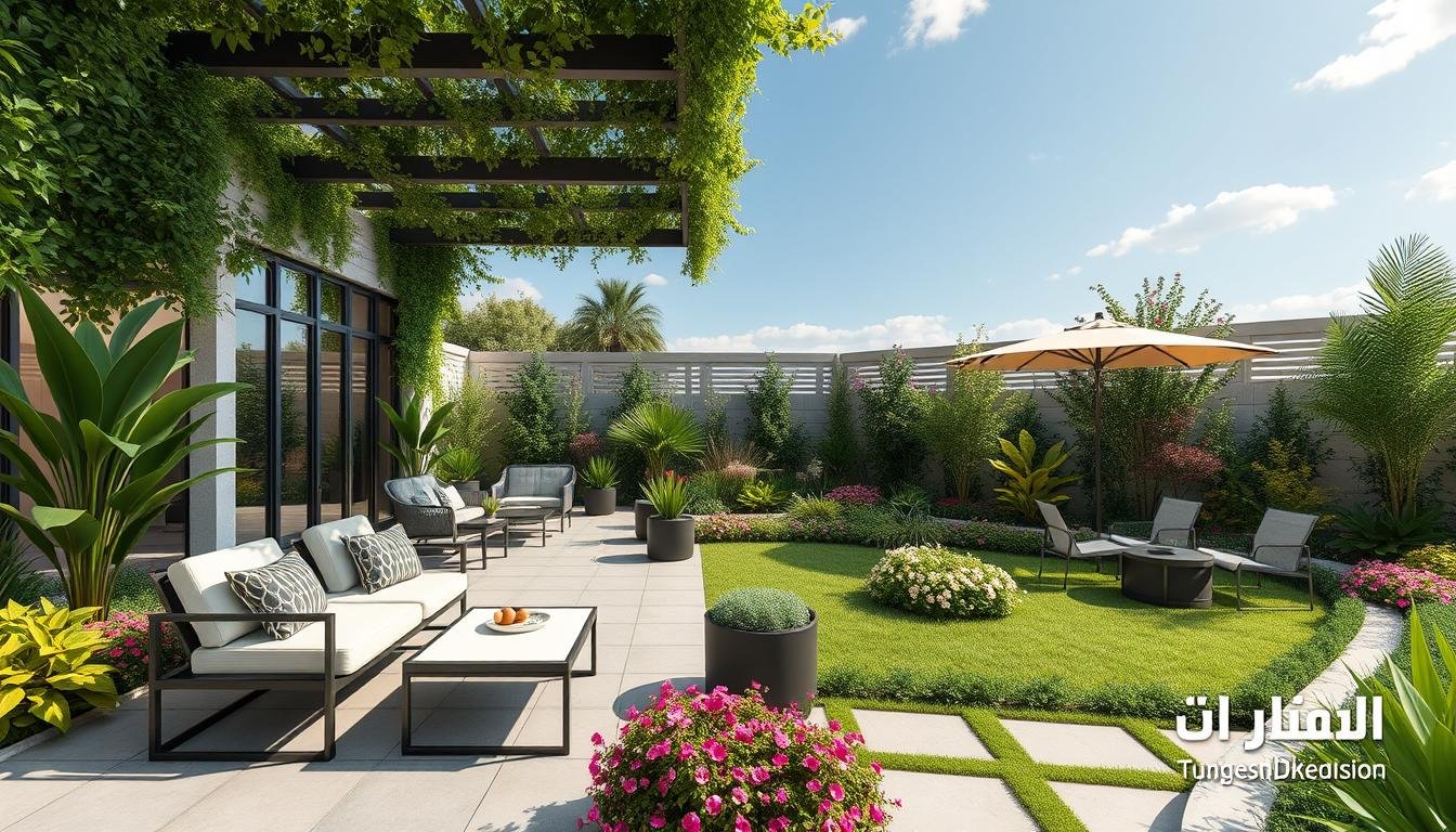 تنسيق حدائق تصميمات حديثة
