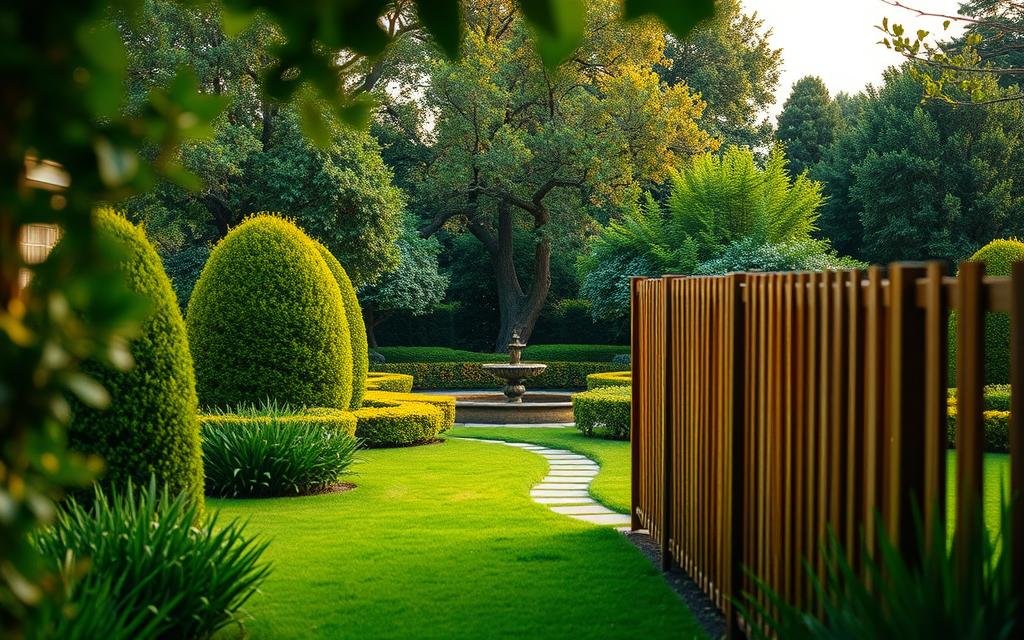 سياج خشبي للحديقه بالكويت