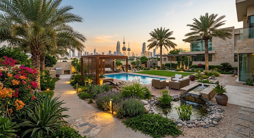 تصميم حدائق الصوابر بالكويت